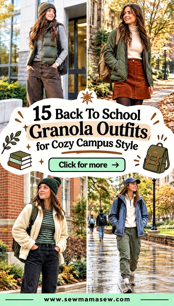 15 Back To School Granola Outfits for Cozy Campus Style - 15 Back To School Granola Outfits for Cozy Campus Style