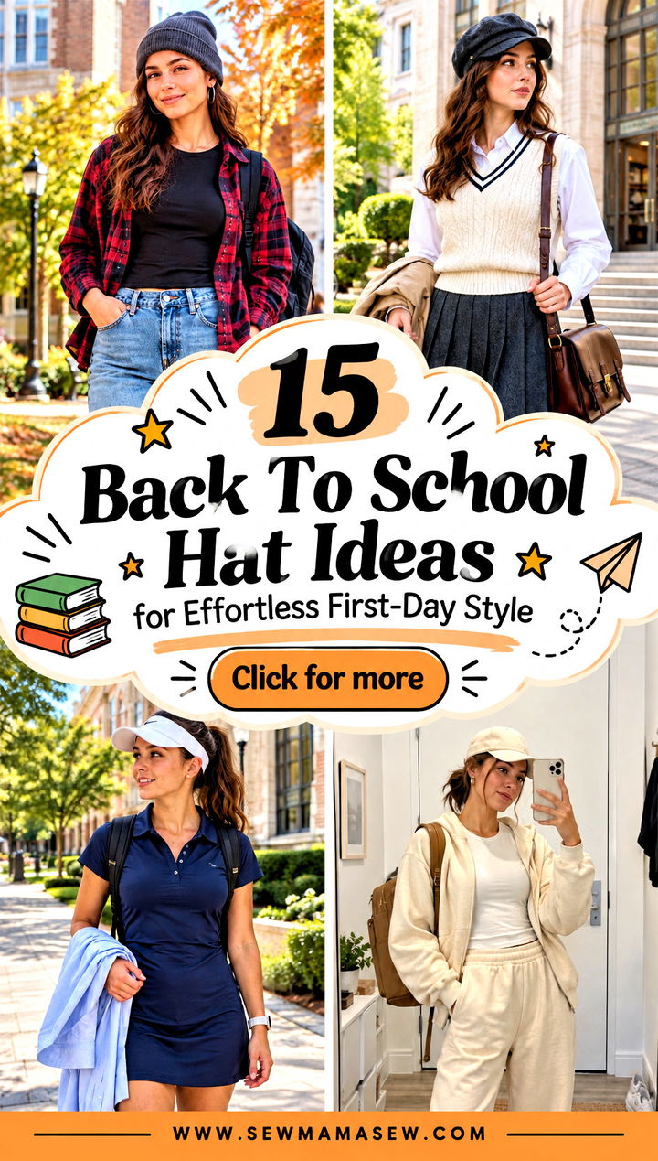 15 Back To School Hat Ideas for Effortless First-Day Style - 15 Back To School Hat Ideas for Effortless First-Day Style