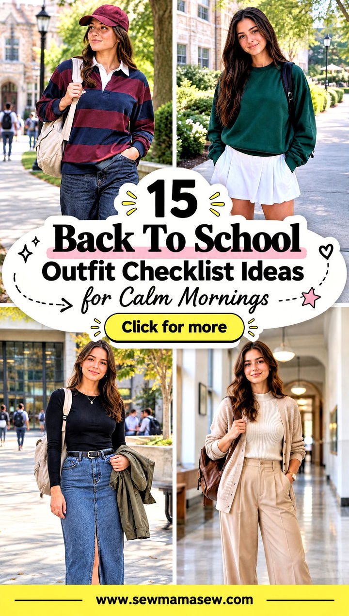 15 Back To School Outfit Checklist Ideas for Calm Mornings - 15 Back To School Outfit Checklist Ideas for Calm Mornings