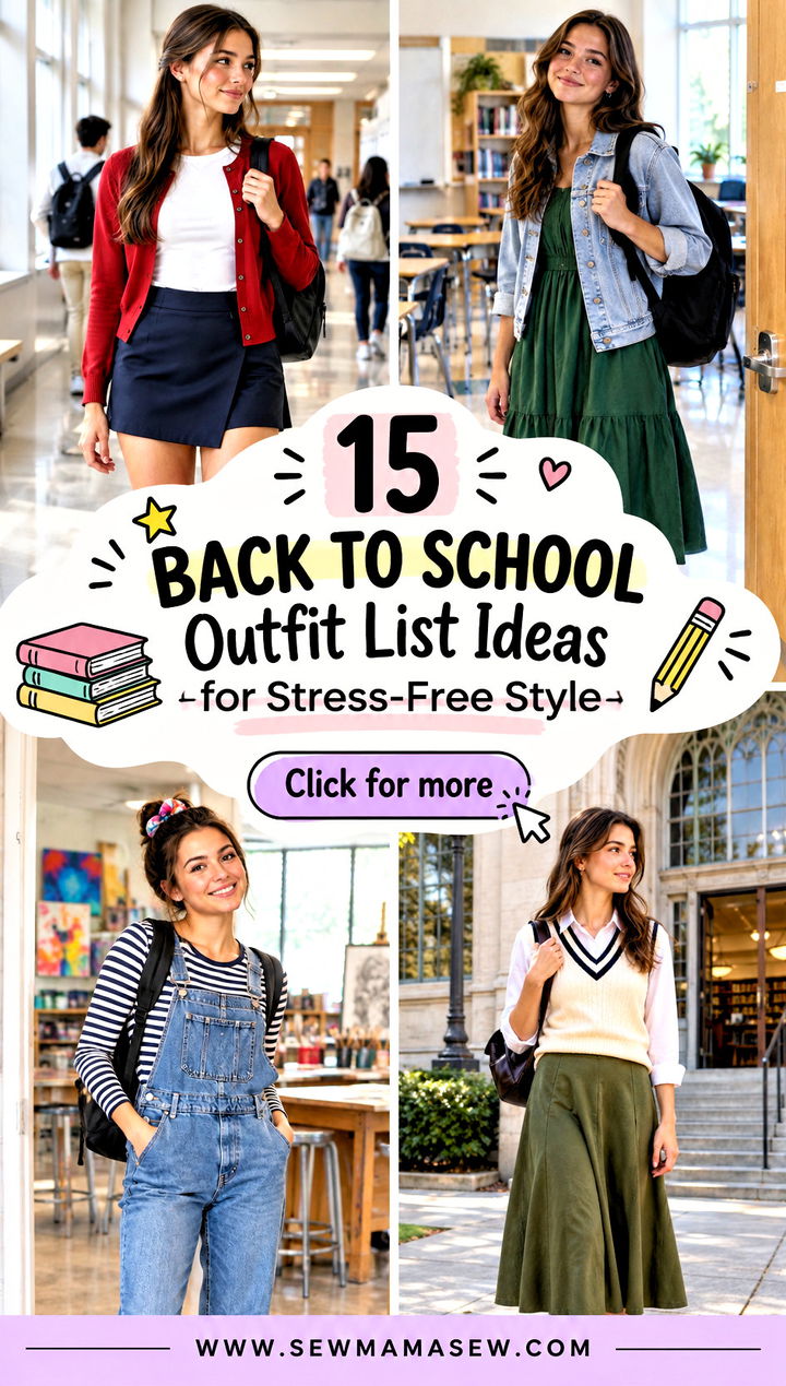 15 Back To School Outfit List Ideas for Stress-Free Style - 15 Back To School Outfit List Ideas for Stress-Free Style