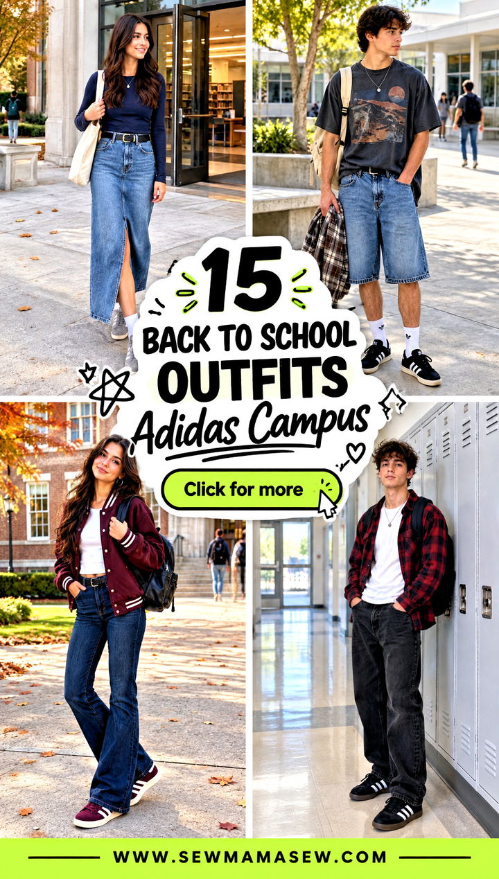 15 Back To School Outfits Adidas Campus Cool First-Day Looks - 15 Back To School Outfits Adidas Campus: Cool First-Day Looks