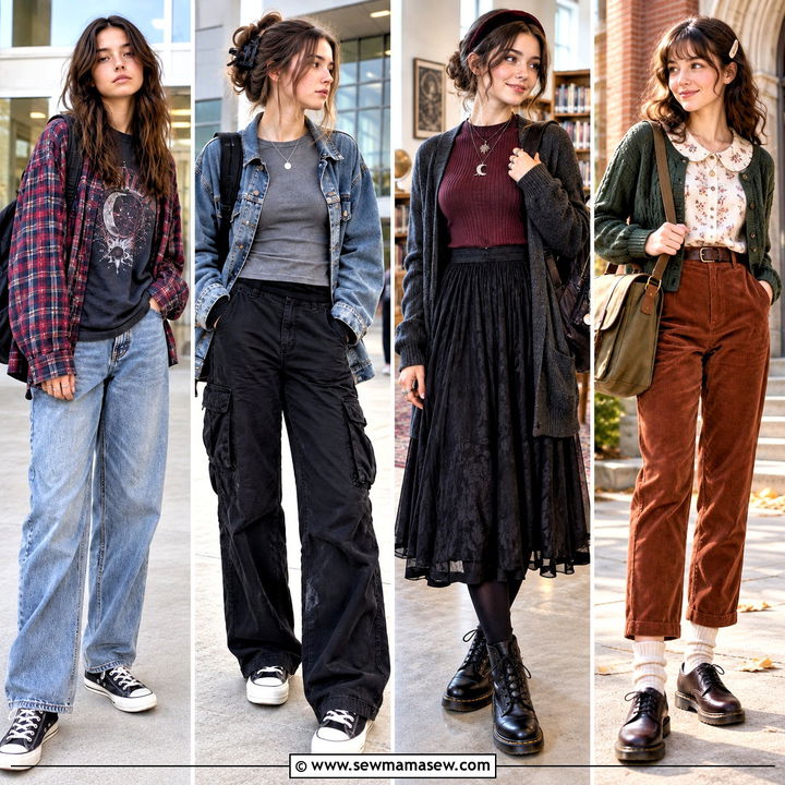 15 Back To School Outfits Alternative: Bold Looks for Fall
