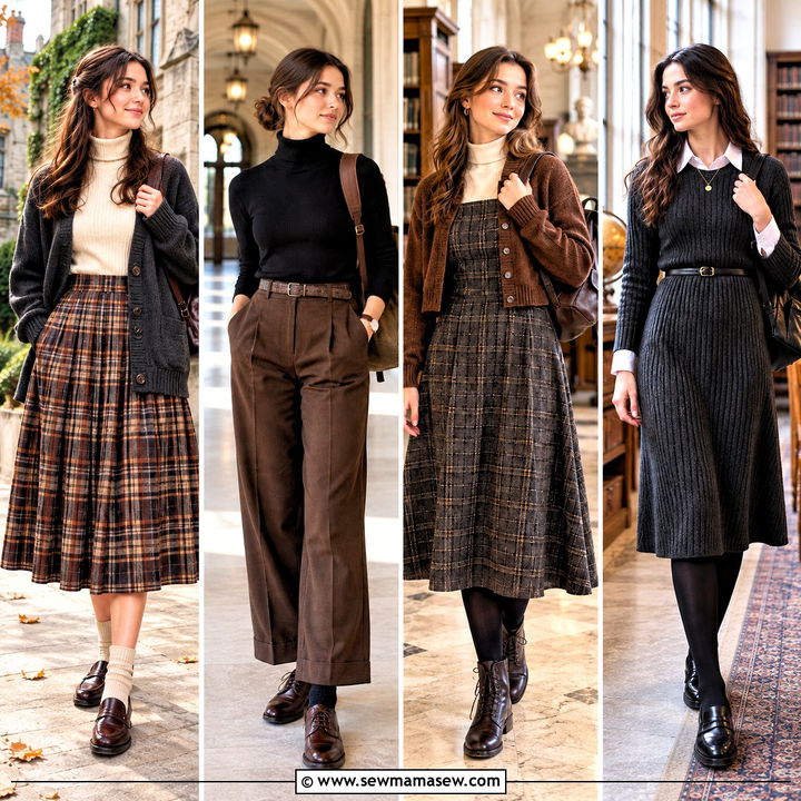 15 Back To School Outfits Dark Academia: Moody Looks for Fall