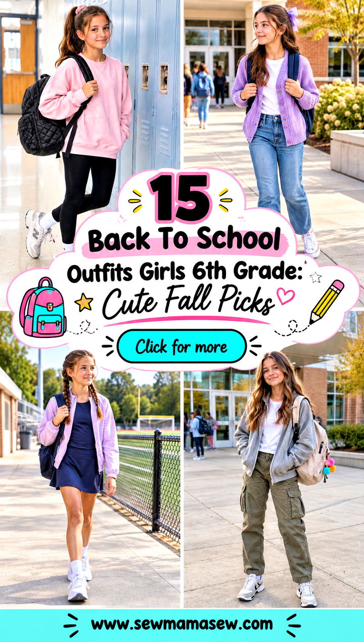 15 Back To School Outfits Girls 6th Grade Cute Fall Picks - 15 Back To School Outfits Girls 6th Grade: Cute Fall Picks