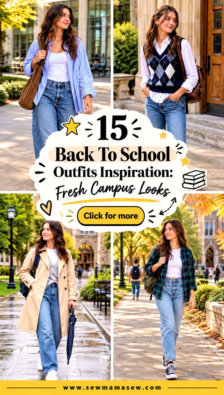 15 Back To School Outfits Inspiration Fresh Campus Looks - 15 Back To School Outfits Inspiration: Fresh Campus Looks
