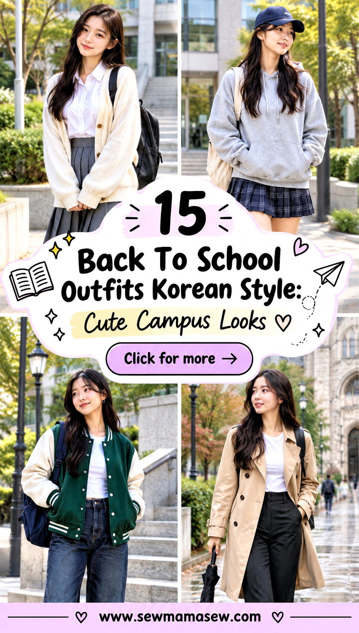 15 Back To School Outfits Korean Style Cute Campus Looks - 15 Back To School Outfits Korean Style: Cute Campus Looks