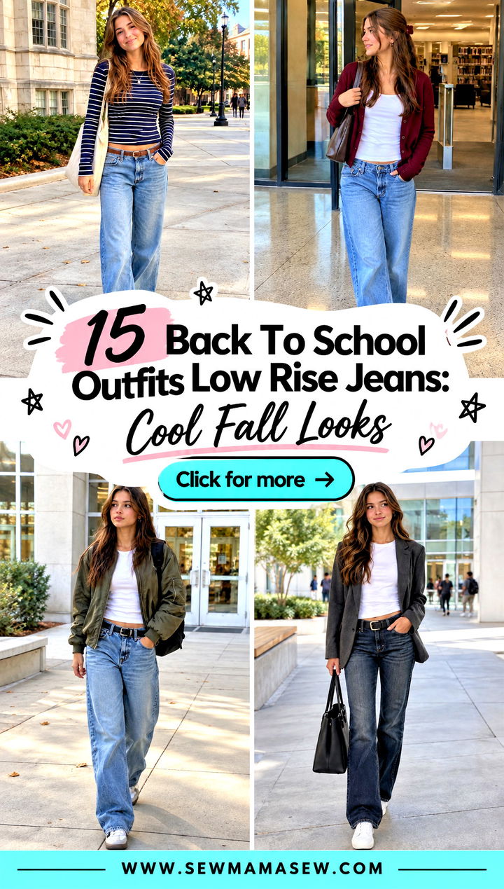 15 Back To School Outfits Low Rise Jeans Cool Fall Looks - 15 Back To School Outfits Low Rise Jeans: Cool Fall Looks