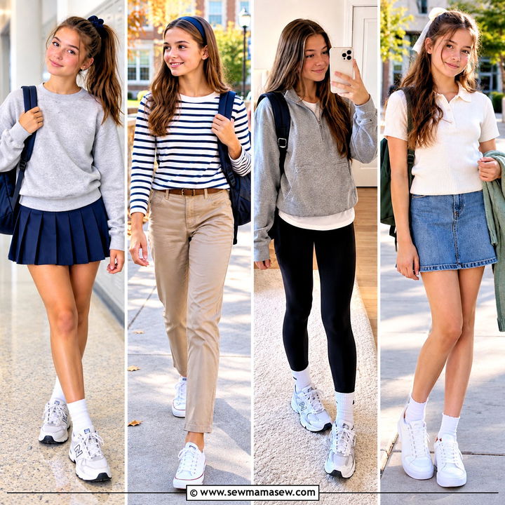 15 Back To School Outfits Middle School Preppy Cute Fits