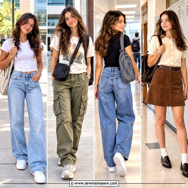 15 Back To School Outfits Short Sleeve For Effortless Warm Days