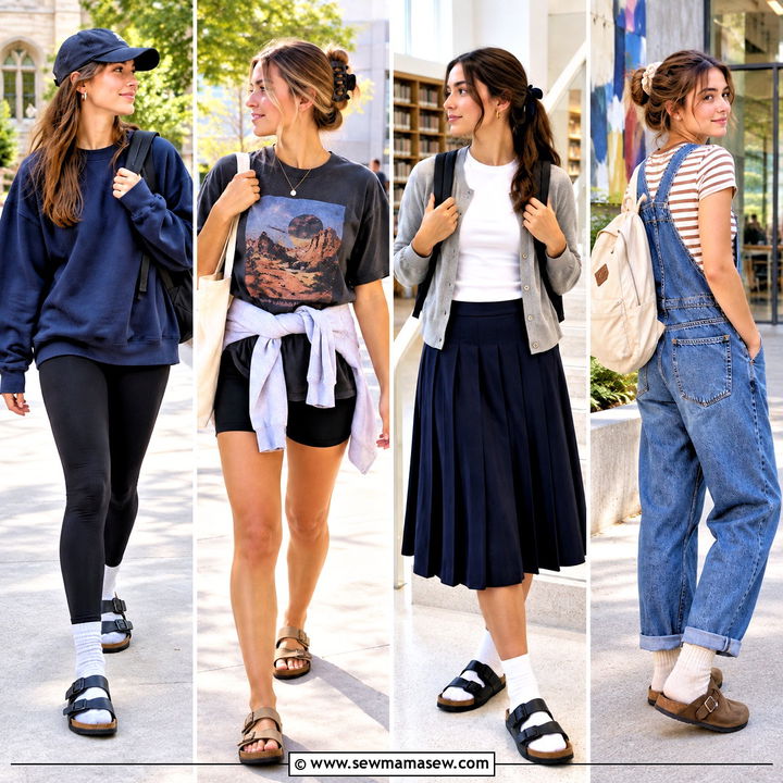 15 Back To School Outfits With Birkenstocks Easy First-Day Style