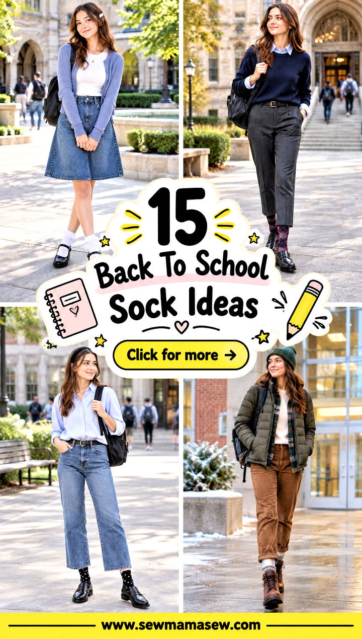15 Back To School Sock Ideas Fun Details For Your Everyday Style - 15 Back To School Sock Ideas: Fun Details For Your Everyday Style