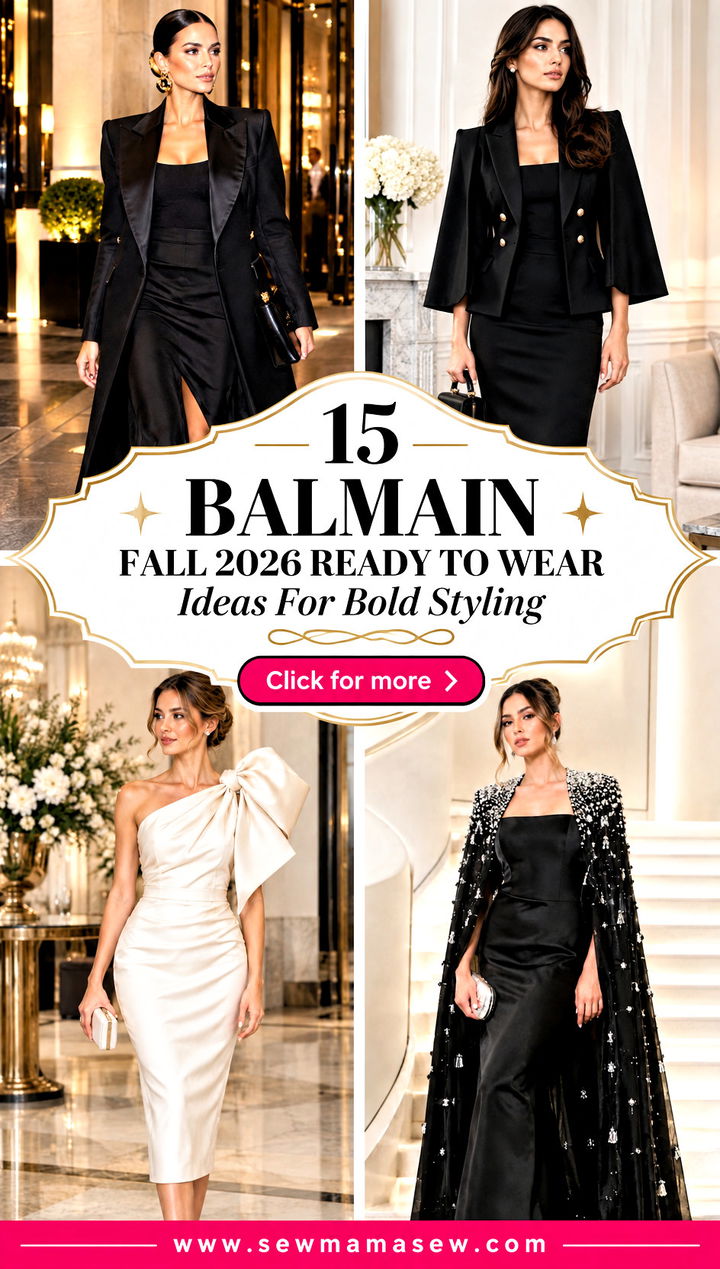 15 Balmain Fall 2026 Ready To Wear Ideas For Bold Styling - 15 Balmain Fall 2026 Ready To Wear Ideas For Bold Styling