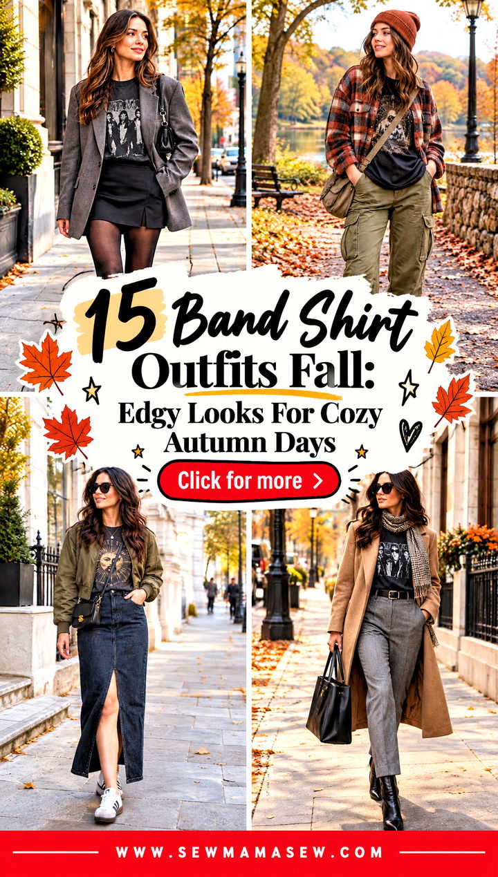 15 Band Shirt Outfits Fall Edgy Looks For Cozy Autumn Days - 15 Band Shirt Outfits Fall: Edgy Looks For Cozy Autumn Days