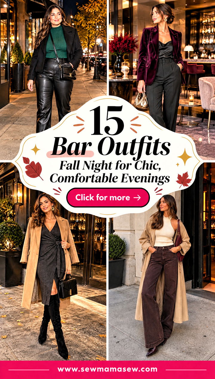 15 Bar Outfits Fall Night for Chic Comfortable Evenings - 15 Bar Outfits Fall Night for Chic, Comfortable Evenings