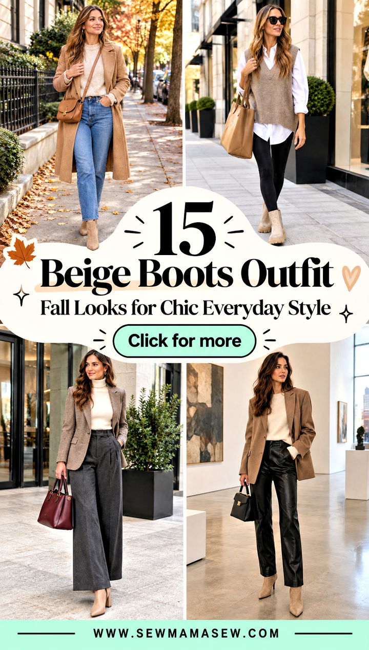 15 Beige Boots Outfit Fall Looks for Chic Everyday Style - 15 Beige Boots Outfit Fall Looks for Chic Everyday Style