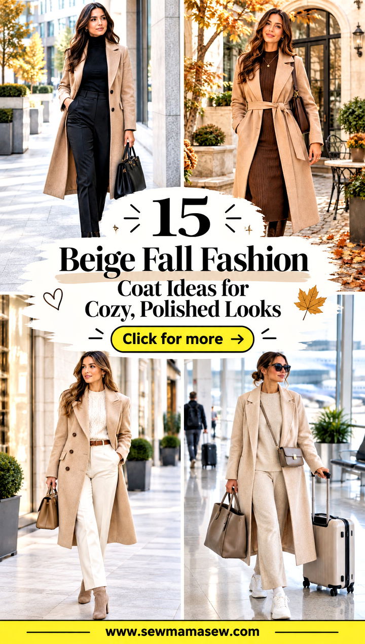 15 Beige Fall Fashion Coat Ideas for Cozy Polished Looks - 15 Beige Fall Fashion Coat Ideas for Cozy, Polished Looks