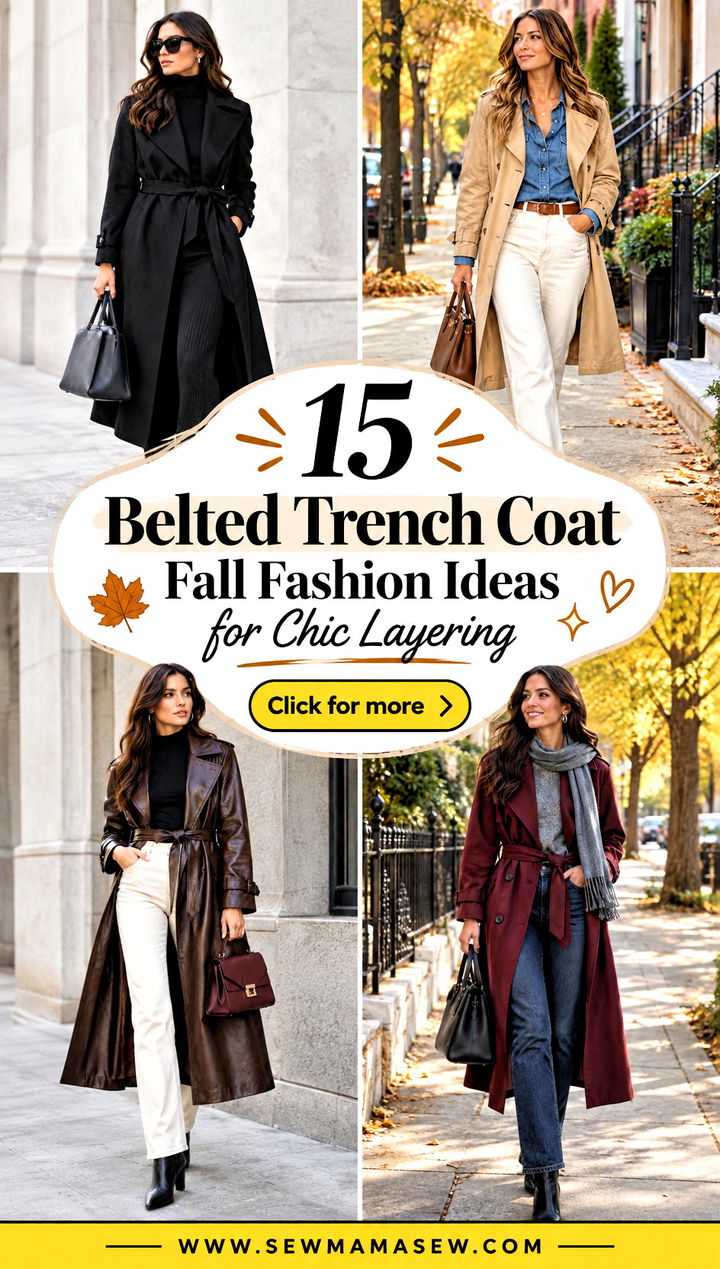 15 Belted Trench Coat Fall Fashion Ideas for Chic Layering - 15 Belted Trench Coat Fall Fashion Ideas for Chic Layering