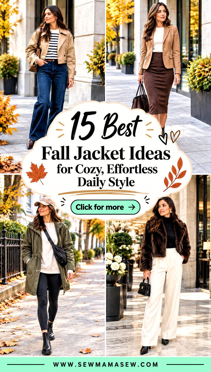 15 Best Fall Jacket Ideas for Cozy Effortless Daily Style - 15 Best Fall Jacket Ideas for Cozy, Effortless Daily Style