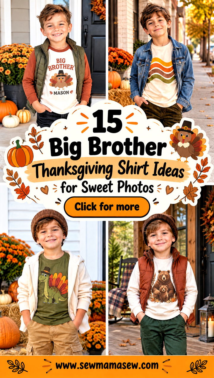 15 Big Brother Thanksgiving Shirt Ideas for Sweet Photos - 15 Big Brother Thanksgiving Shirt Ideas for Sweet Photos