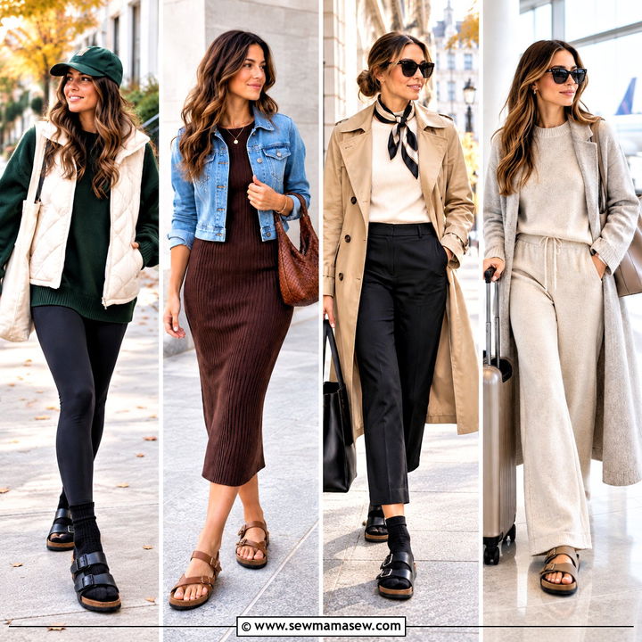15 Birkenstock Sandals Fall Outfit Ideas for Cozy Layers