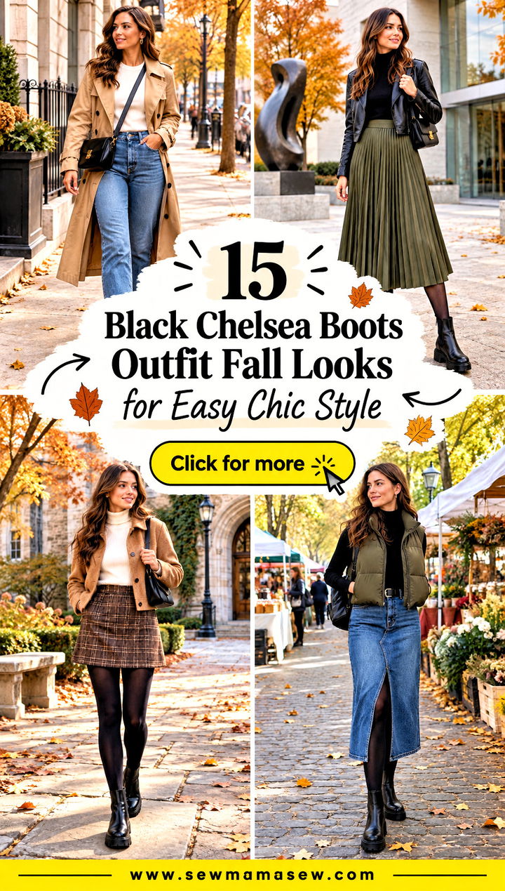 15 Black Chelsea Boots Outfit Fall Looks for Easy Chic Style - 15 Black Chelsea Boots Outfit Fall Looks for Easy Chic Style