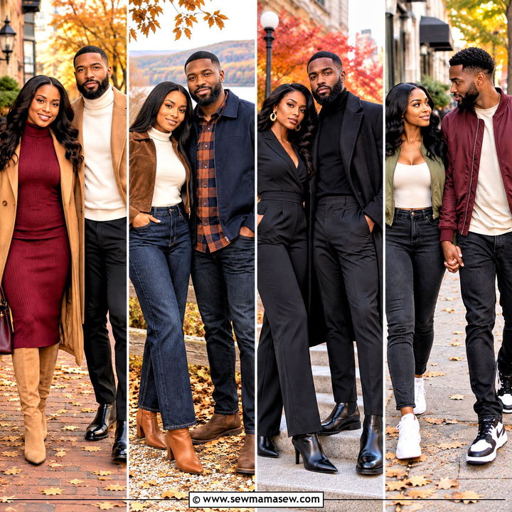 15 Black Couples Fall Photoshoot Outfits for Cozy Memories
