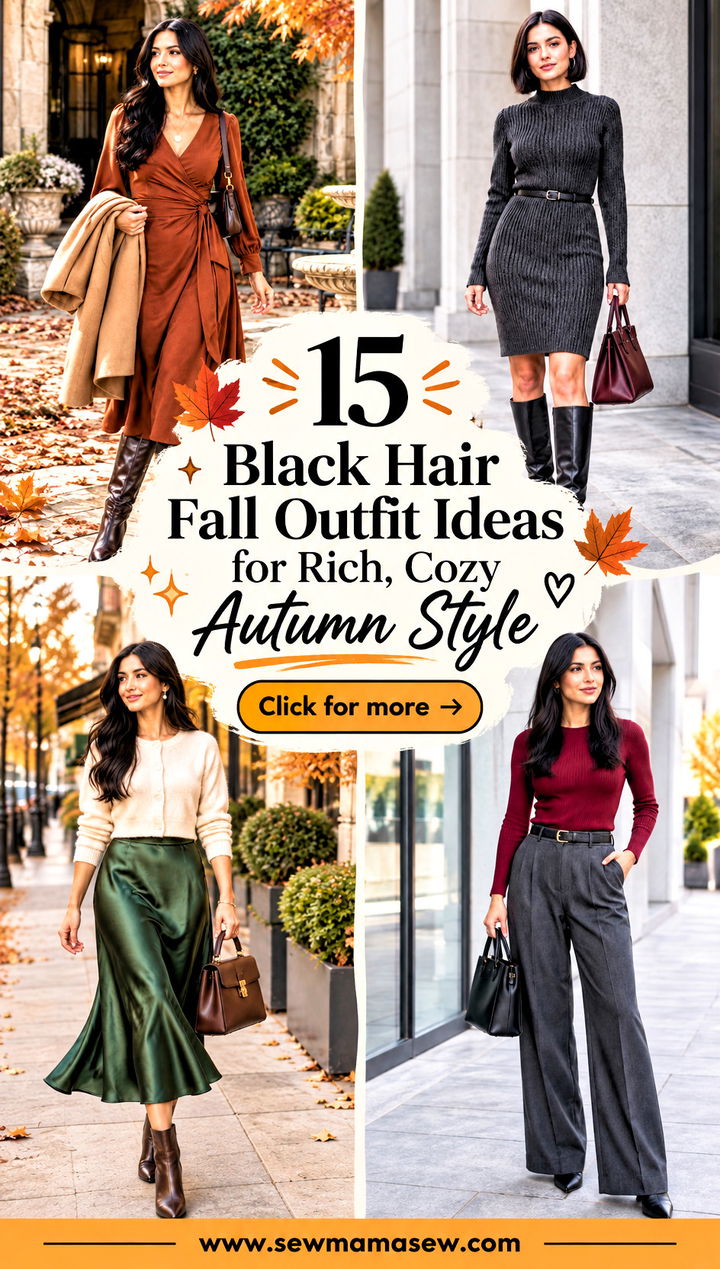 15 Black Hair Fall Outfit Ideas for Rich Cozy Autumn Style - 15 Black Hair Fall Outfit Ideas for Rich, Cozy Autumn Style
