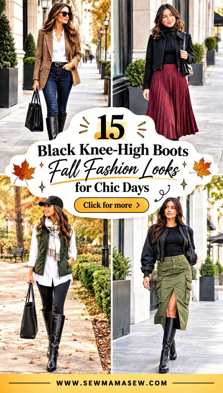 15 Black Knee-High Boots Fall Fashion Looks for Chic Days - 15 Black Knee-High Boots Fall Fashion Looks for Chic Days