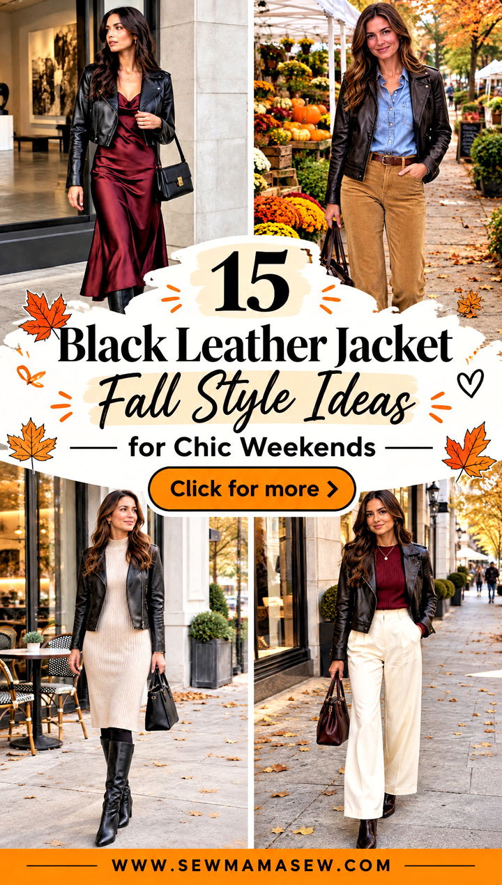 15 Black Leather Jacket Fall Style Ideas for Chic Weekends - 15 Black Leather Jacket Fall Style Ideas for Chic Weekends