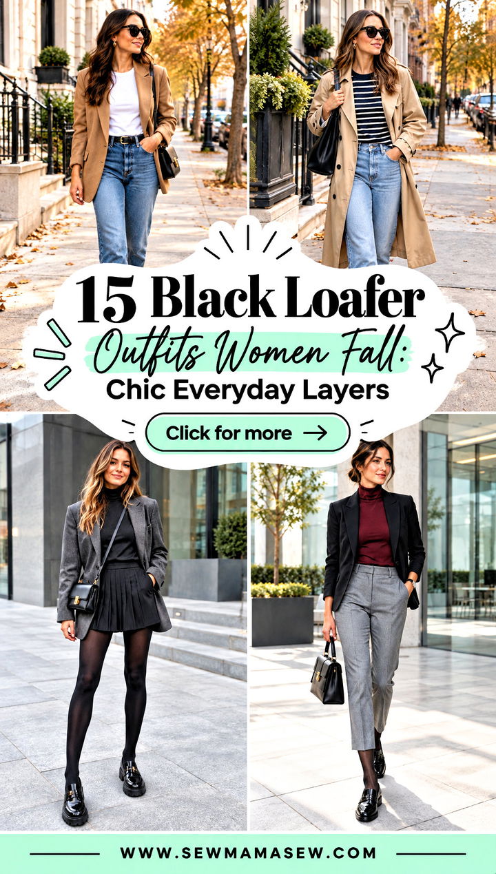 15 Black Loafer Outfits Women Fall Chic Everyday Layers - 15 Black Loafer Outfits Women Fall: Chic Everyday Layers