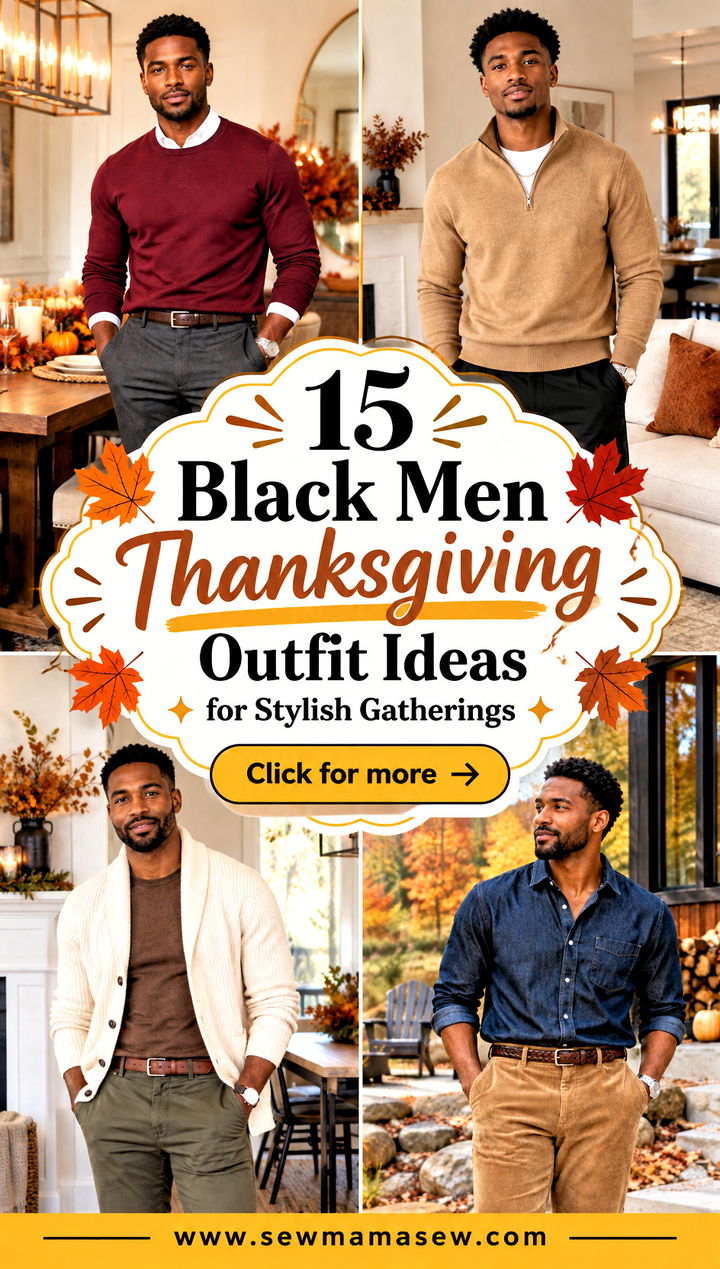15 Black Men Thanksgiving Outfit Ideas for Stylish Gatherings - 15 Black Men Thanksgiving Outfit Ideas for Stylish Gatherings