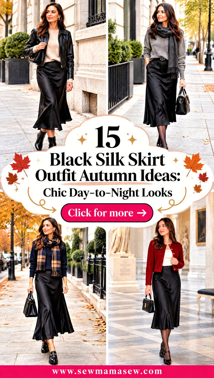 15 Black Silk Skirt Outfit Autumn Ideas Chic Day-to-Night Looks - 15 Black Silk Skirt Outfit Autumn Ideas: Chic Day-to-Night Looks