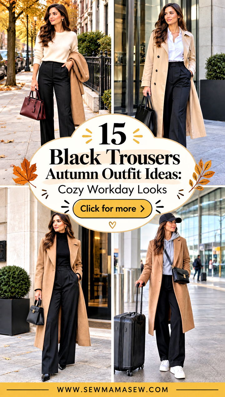 15 Black Trousers Autumn Outfit Ideas Cozy Workday Looks - 15 Black Trousers Autumn Outfit Ideas: Cozy Workday Looks