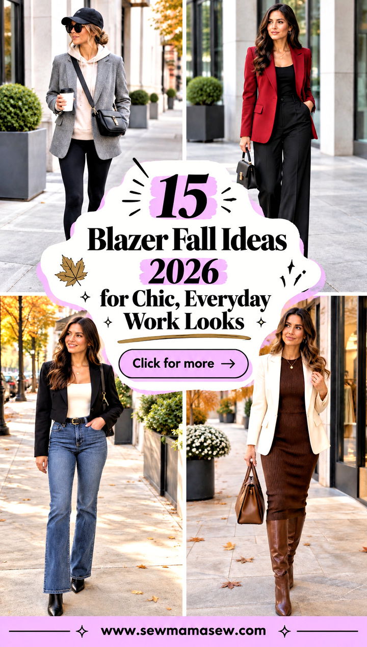 15 Blazer Fall Ideas 2026 for Chic Everyday Work Looks - 15 Blazer Fall Ideas 2026 for Chic, Everyday Work Looks