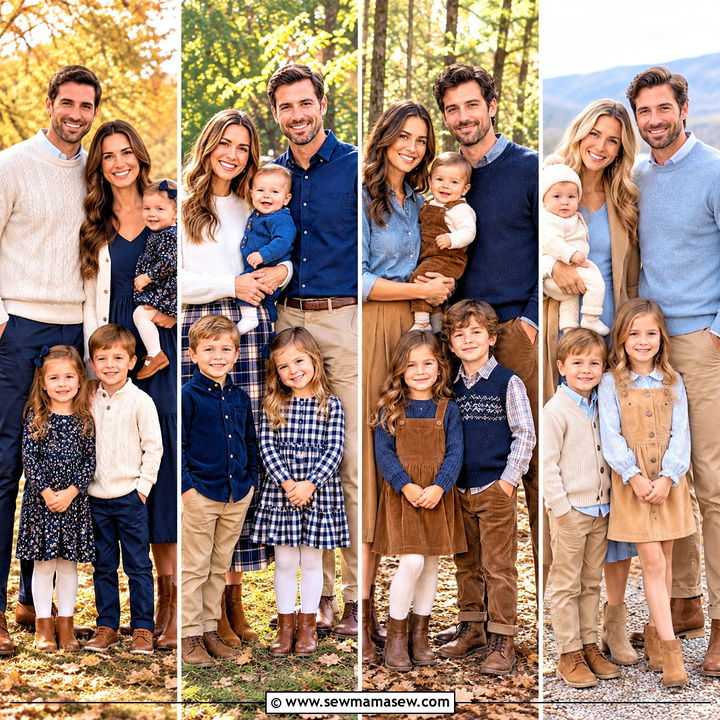 15 Blue Family Pictures Outfits Fall: Cozy Looks to Love