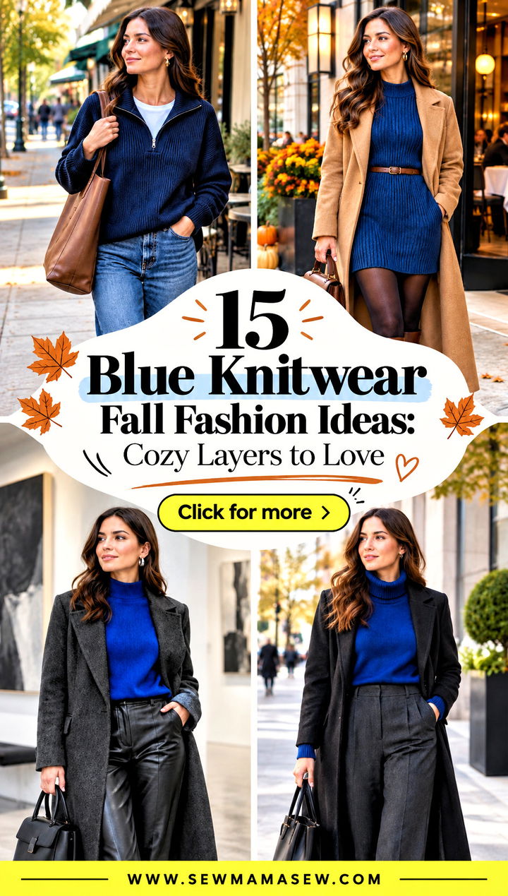 15 Blue Knitwear Fall Fashion Ideas Cozy Layers to Love - 15 Blue Knitwear Fall Fashion Ideas: Cozy Layers to Love