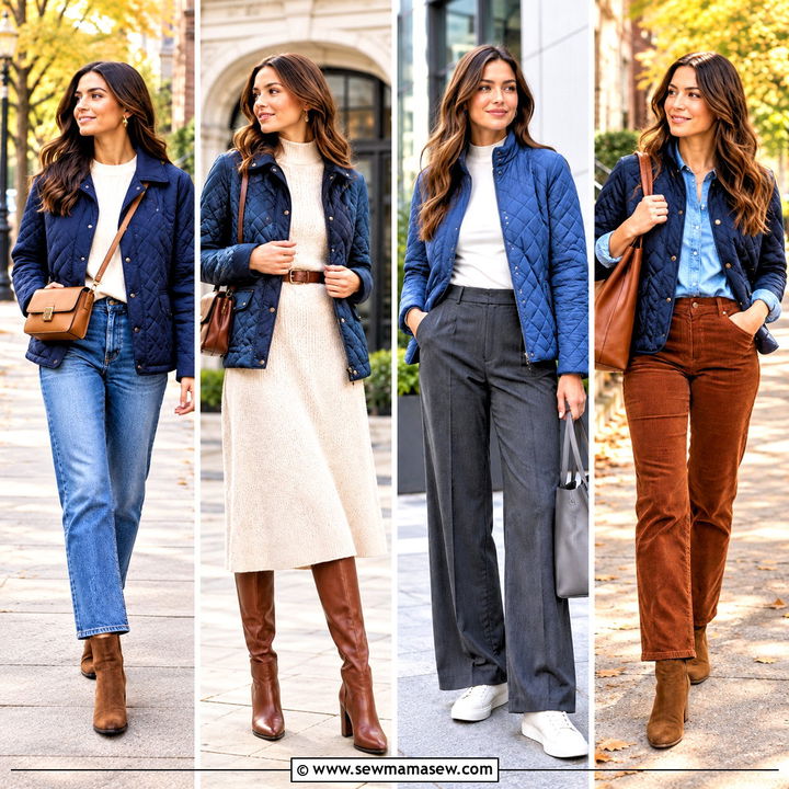 15 Blue Quilted Jacket Fall Ideas: Cozy Looks for Crisp Days