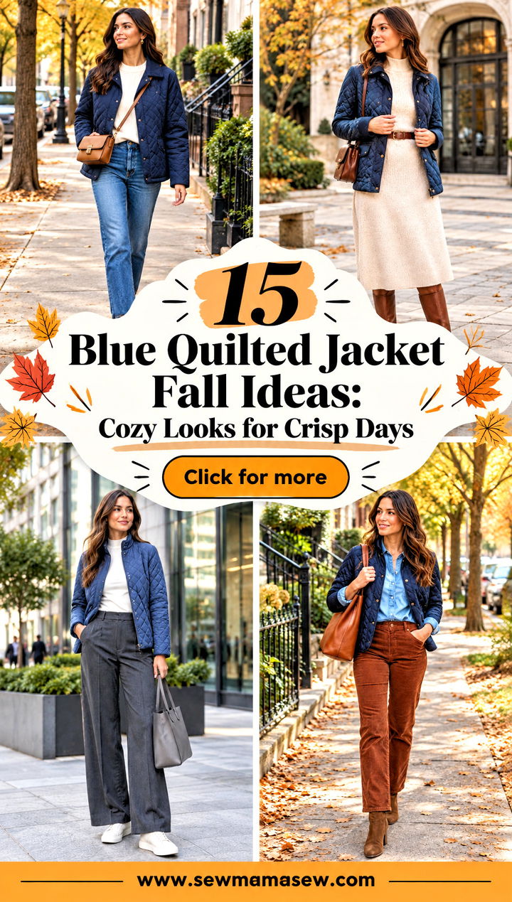 15 Blue Quilted Jacket Fall Ideas Cozy Looks for Crisp Days - 15 Blue Quilted Jacket Fall Ideas: Cozy Looks for Crisp Days