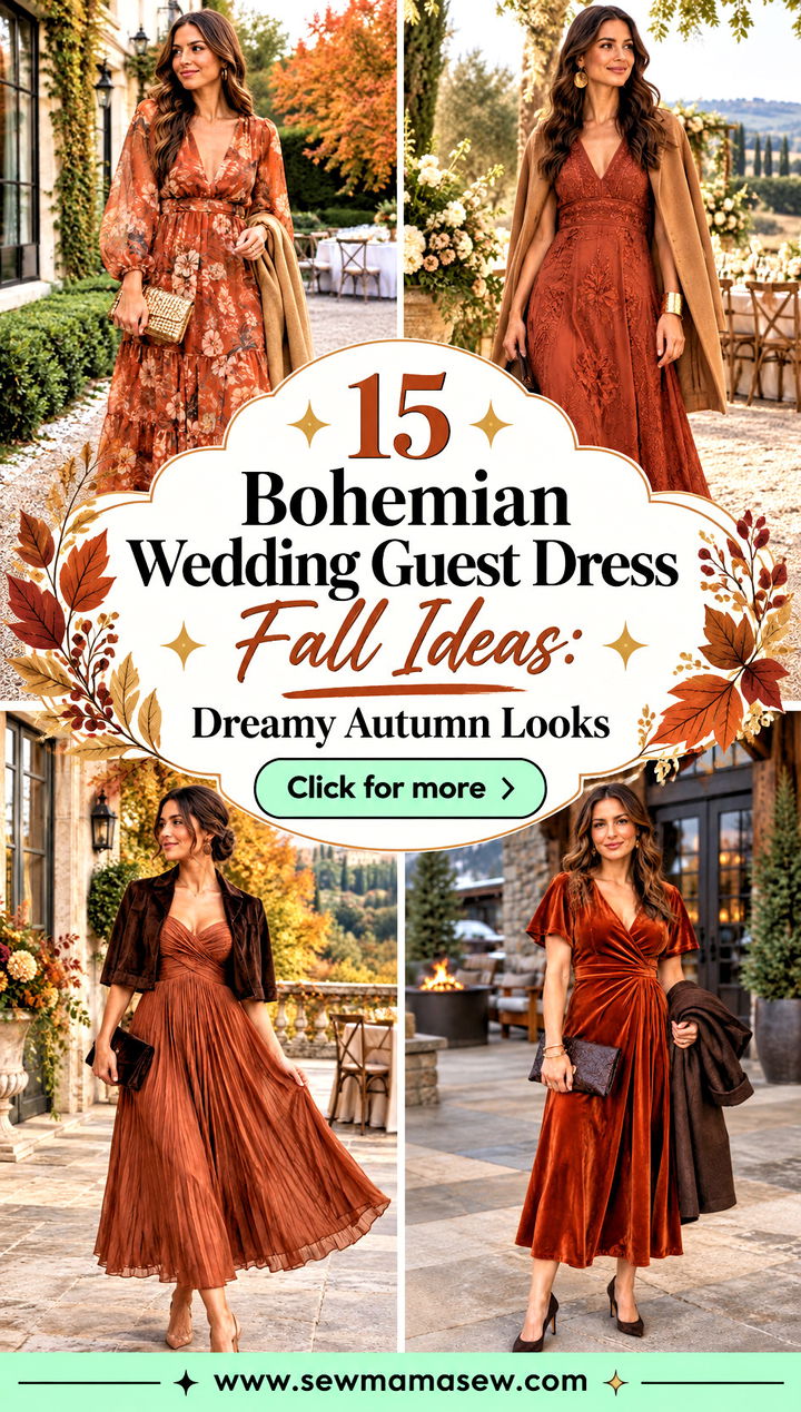 15 Bohemian Wedding Guest Dress Fall Ideas Dreamy Autumn Looks - 15 Bohemian Wedding Guest Dress Fall Ideas: Dreamy Autumn Looks