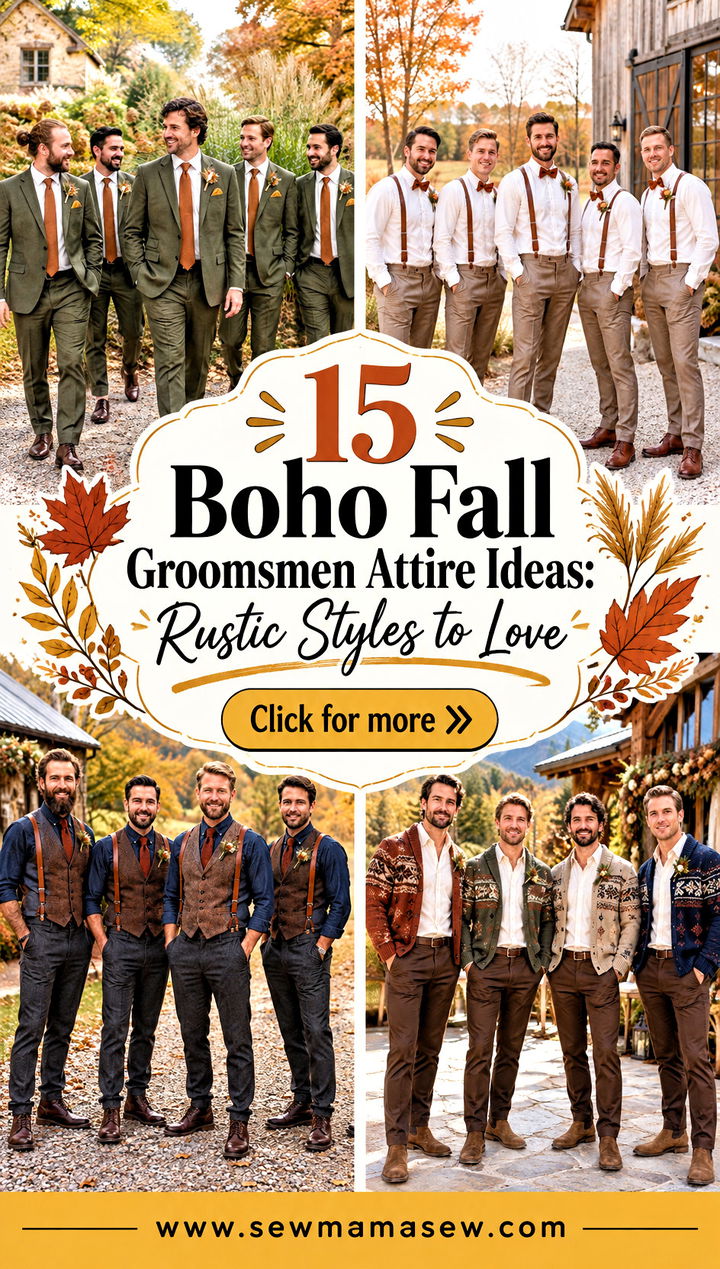 15 Boho Fall Groomsmen Attire Ideas Rustic Styles to Love - 15 Boho Fall Groomsmen Attire Ideas: Rustic Styles to Love