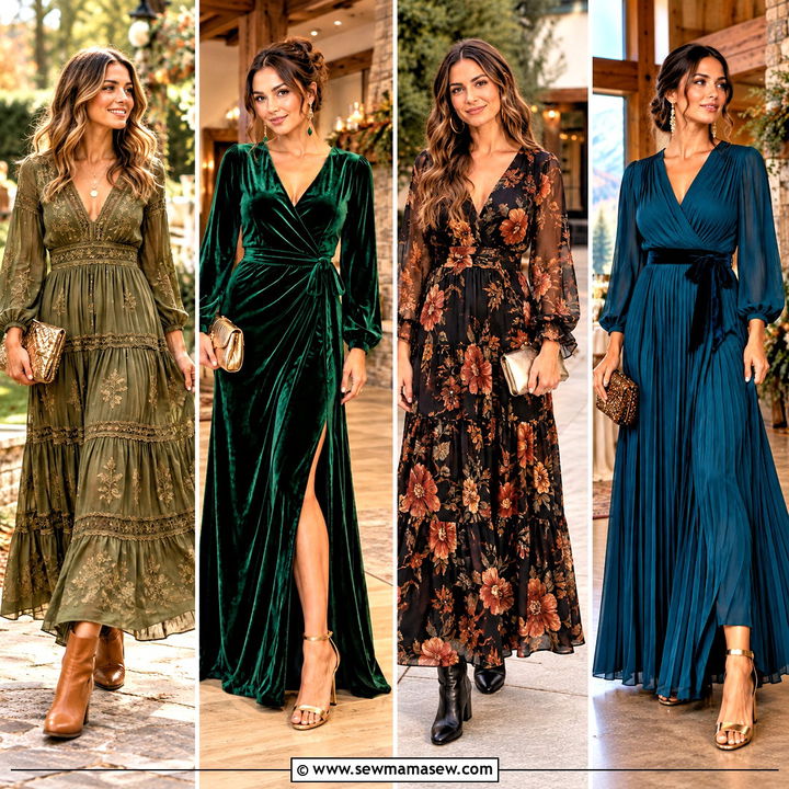 15 Boho Fall Wedding Guest Dress Ideas: Romantic Autumn Looks