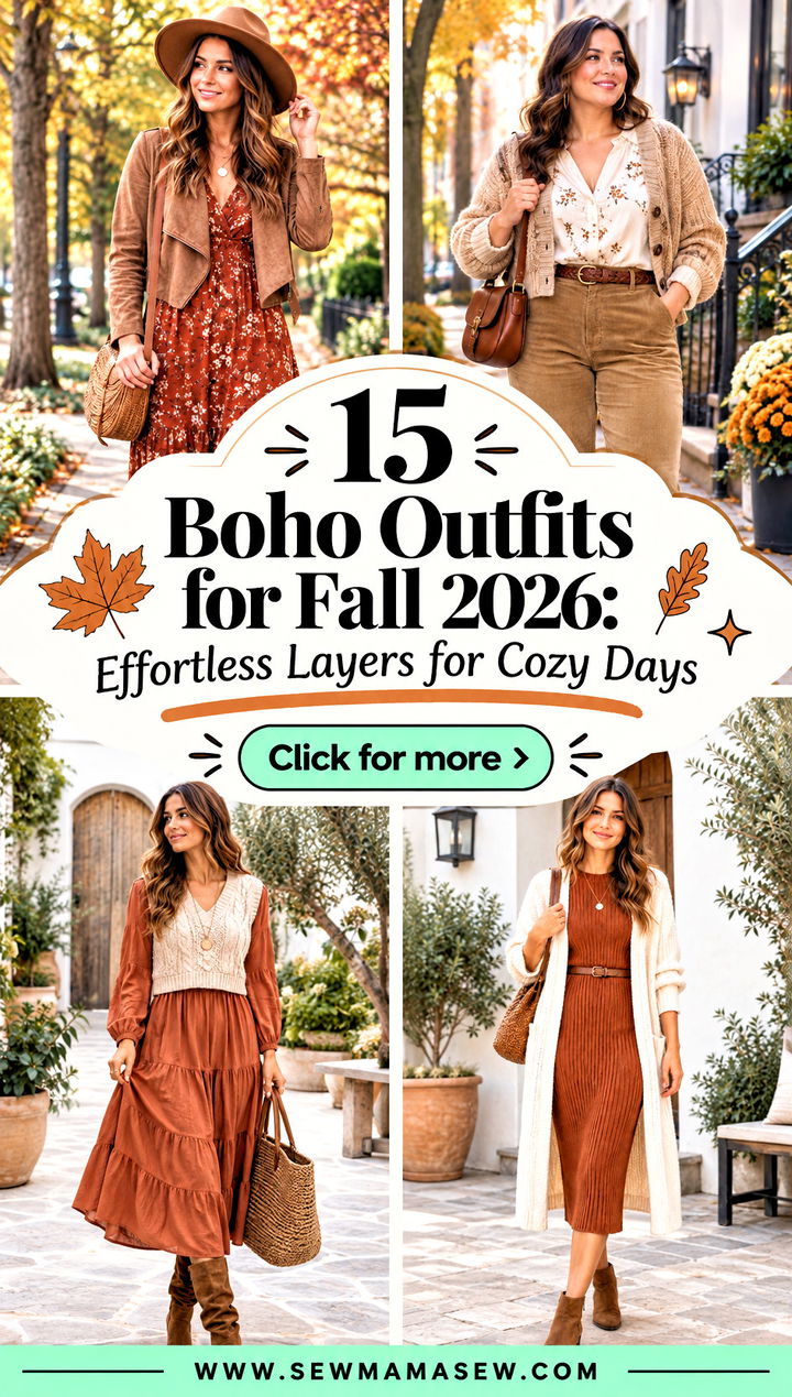 15 Boho Outfits for Fall 2026 Effortless Layers for Cozy Days - 15 Boho Outfits for Fall 2026: Effortless Layers for Cozy Days