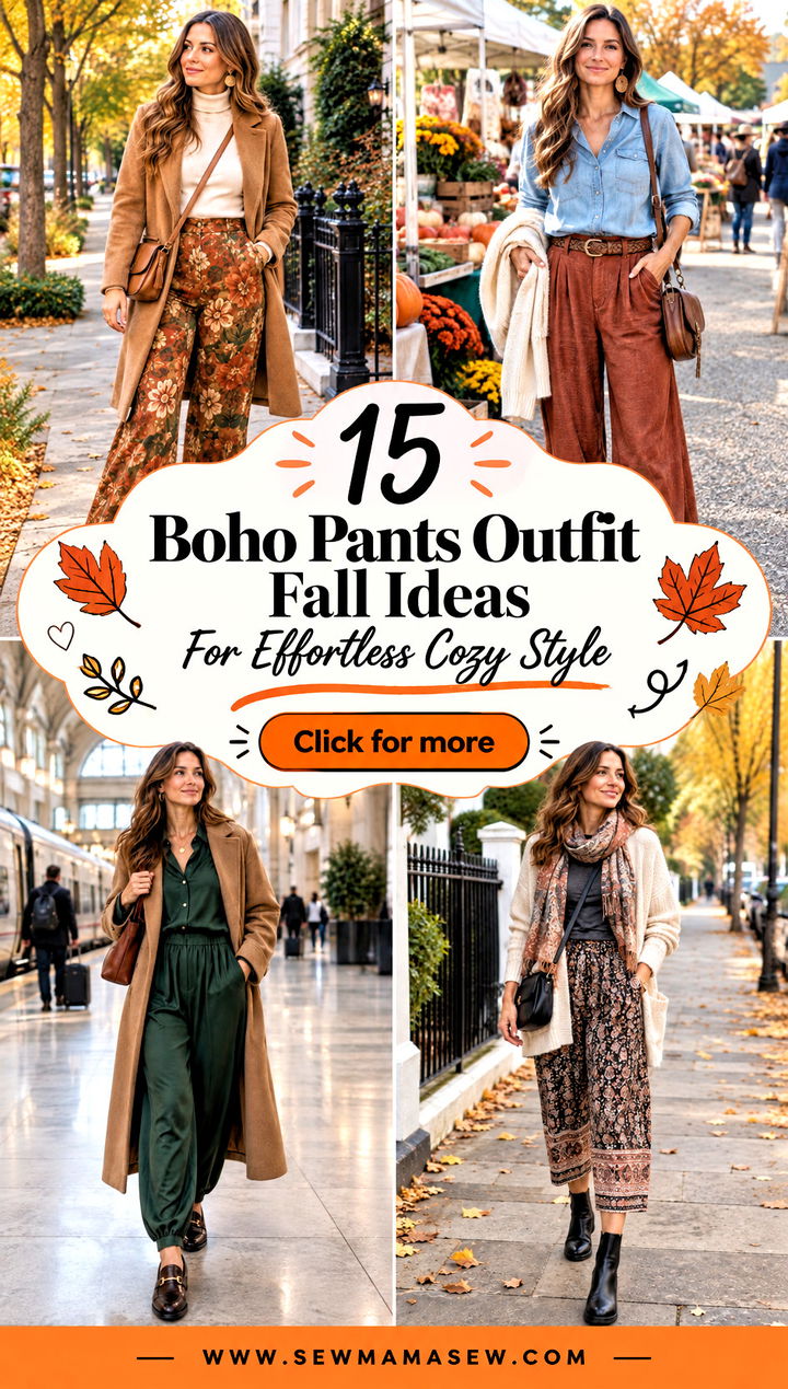 15 Boho Pants Outfit Fall Ideas For Effortless Cozy Style - 15 Boho Pants Outfit Fall Ideas For Effortless Cozy Style