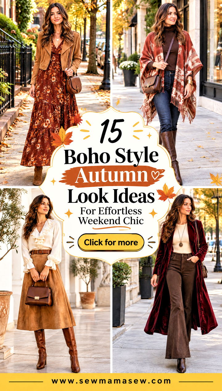 15 Boho Style Autumn Look Ideas For Effortless Weekend Chic - 15 Boho Style Autumn Look Ideas For Effortless Weekend Chic