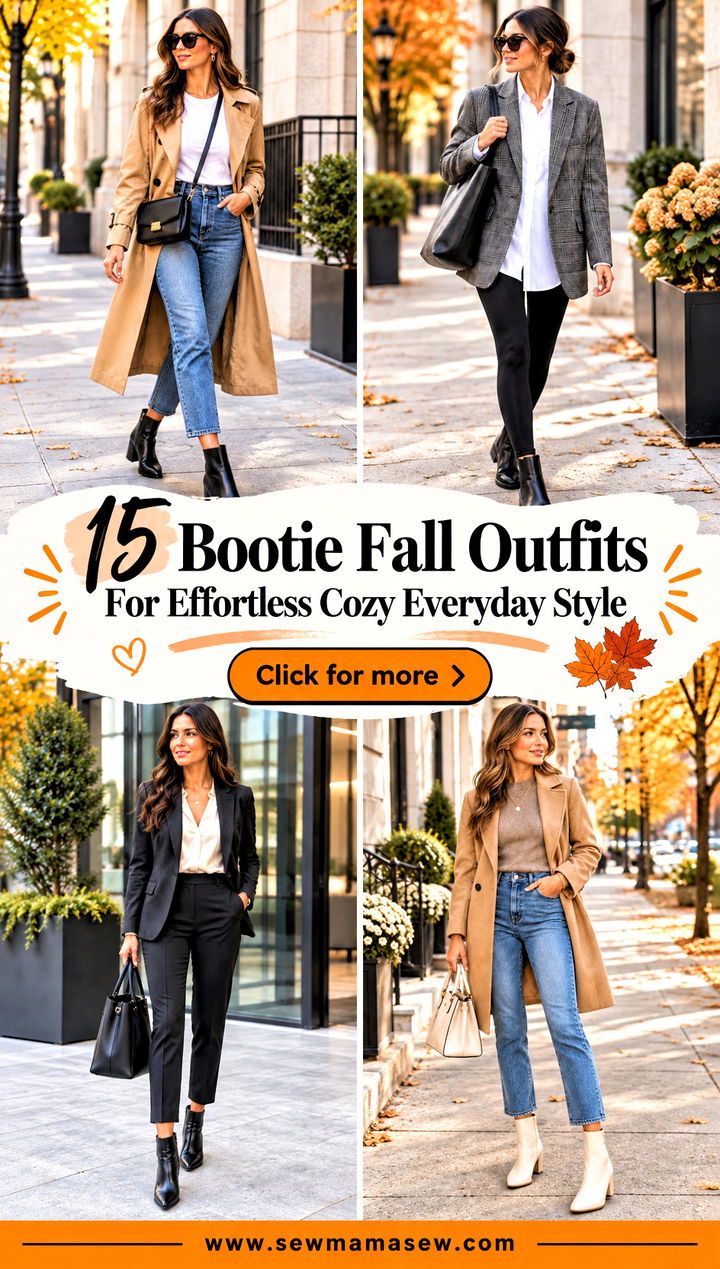 15 Bootie Fall Outfits For Effortless Cozy Everyday Style - 15 Bootie Fall Outfits For Effortless Cozy Everyday Style
