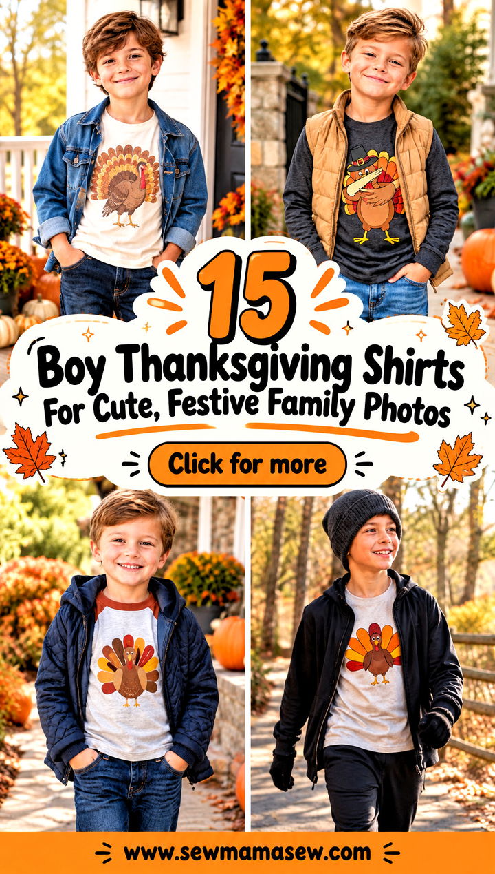 15 Boy Thanksgiving Shirts For Cute Festive Family Photos - 15 Boy Thanksgiving Shirts For Cute, Festive Family Photos