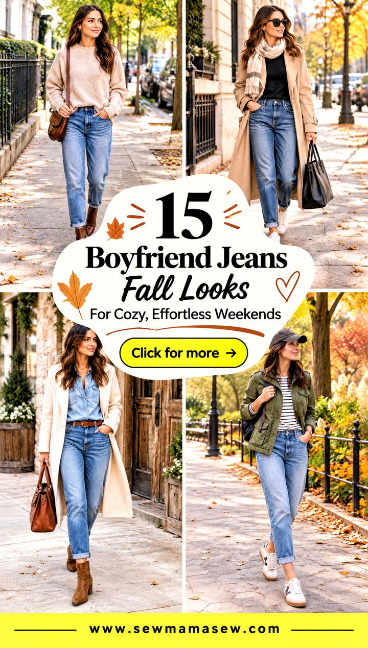 15 Boyfriend Jeans Fall Looks For Cozy Effortless Weekends - 15 Boyfriend Jeans Fall Looks For Cozy, Effortless Weekends