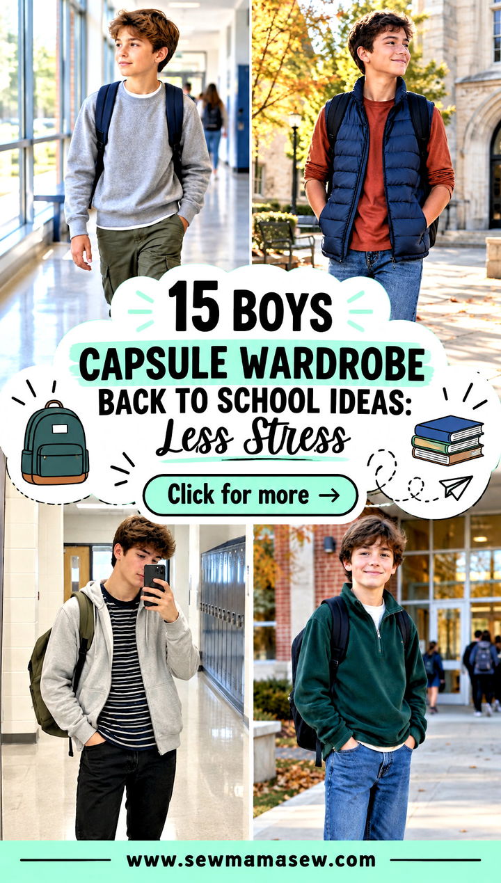 15 Boys Capsule Wardrobe Back to School Ideas Less Stress - 15 Boys Capsule Wardrobe Back to School Ideas: Less Stress