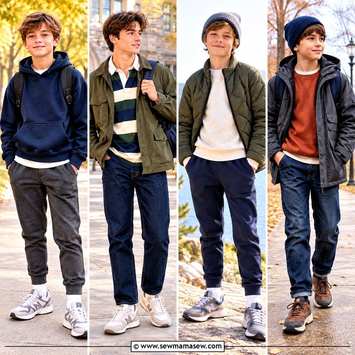 15 Boys Fall Capsule Wardrobe Ideas for Easy School Mornings