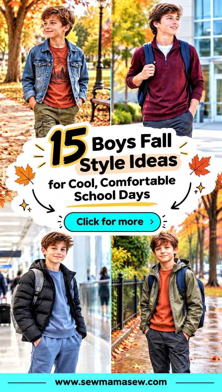 15 Boys Fall Style Ideas for Cool Comfortable School Days - 15 Boys Fall Style Ideas for Cool, Comfortable School Days